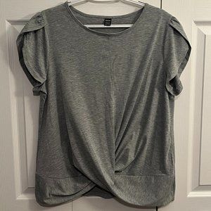 NWOT Shein Petal Sleeve Twist Hem Tee